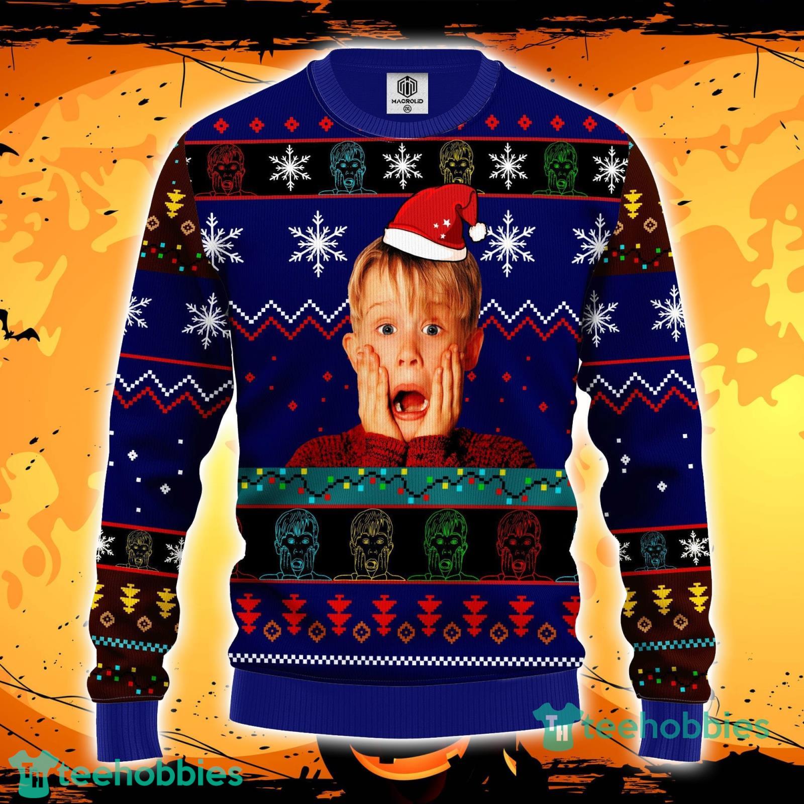 Home Alone Ugly Christmas Sweater Blue 1 Amazing Gift Men And Women  Christmas Gift