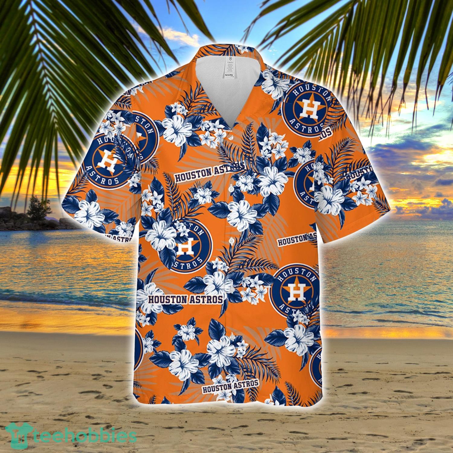 Houston Astros Baseball American Pattern Tree Gift Hawaiian Shirt And Shorts