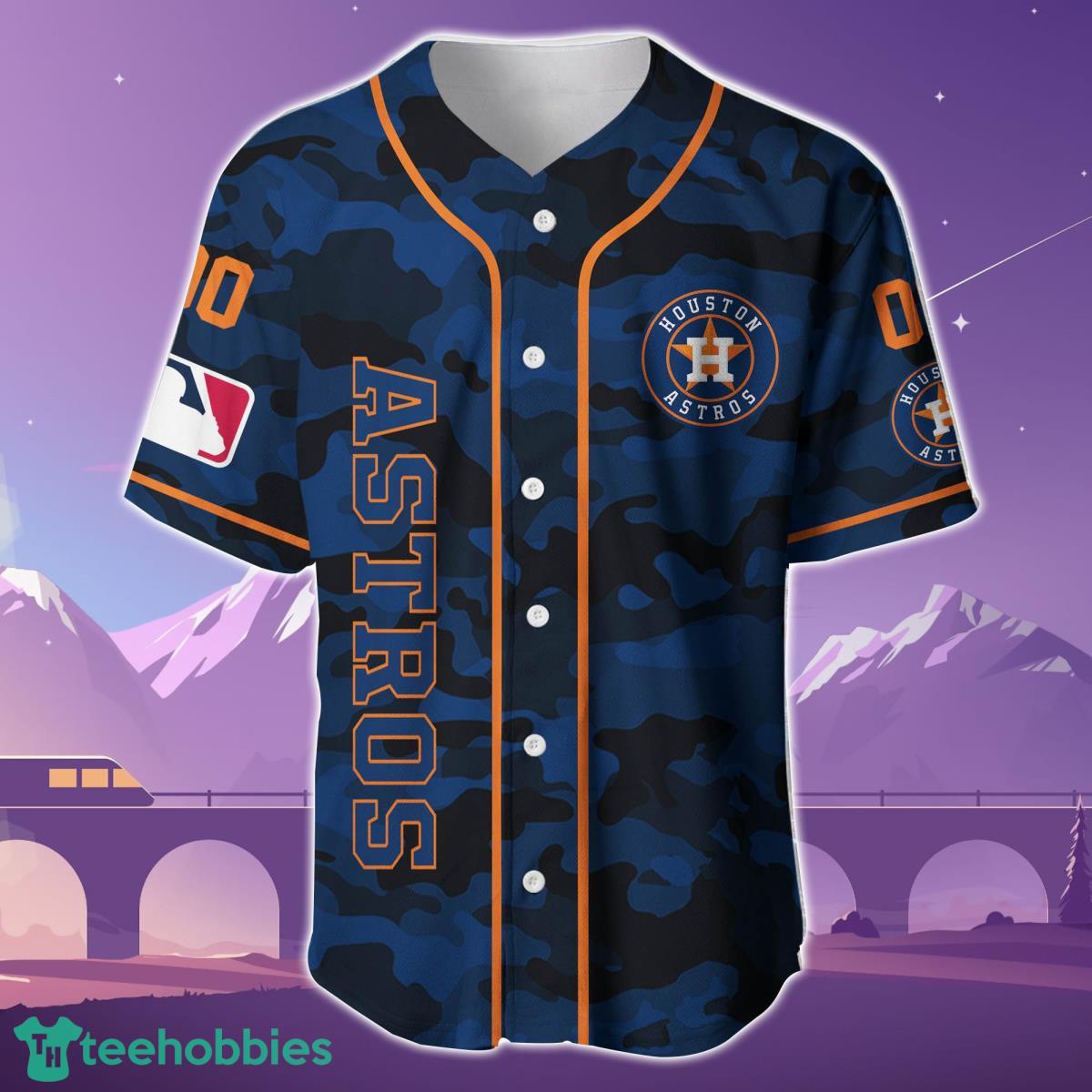 Houston Astros Custom Name & Number Baseball Jersey Best Gift For Men And Women Product Photo 2