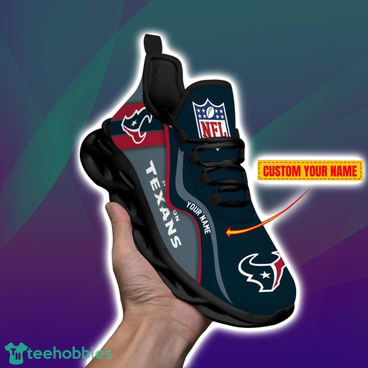 Houston Texans-NFL Custom Name Max Soul Shoes Impressive Gift For Men And Women Fans Product Photo 1