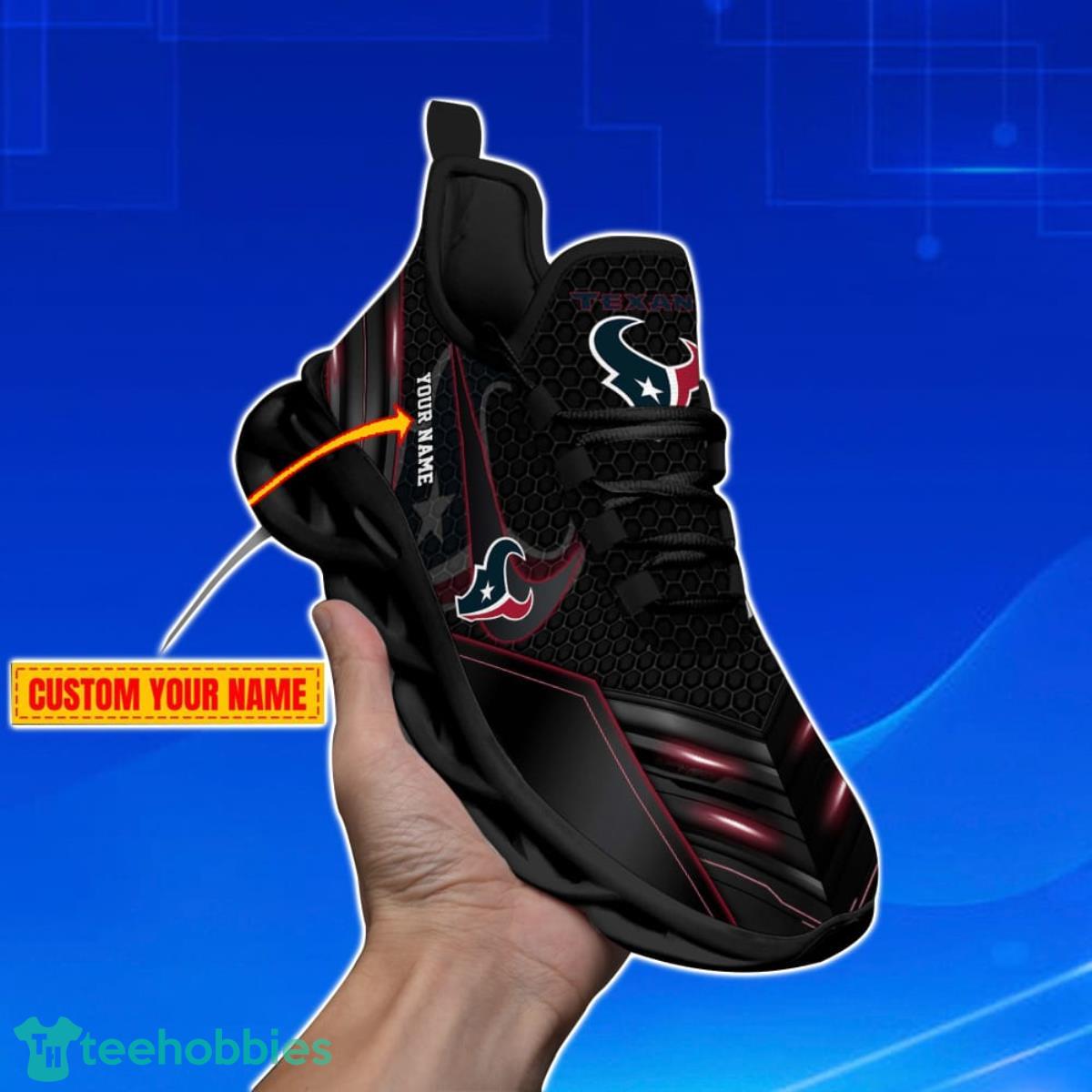 Houston Texans-Personalized NFL Neon Light Max Soul Shoes Best Gift For Men And Women Fans Product Photo 2
