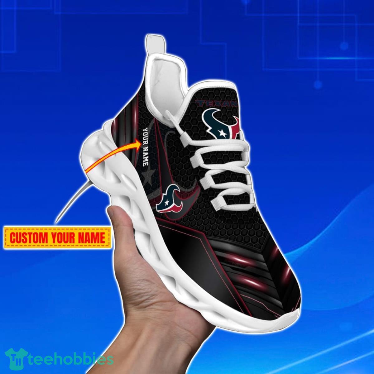 Houston Texans-Personalized NFL Neon Light Max Soul Shoes Best Gift For Men And Women Fans Product Photo 1