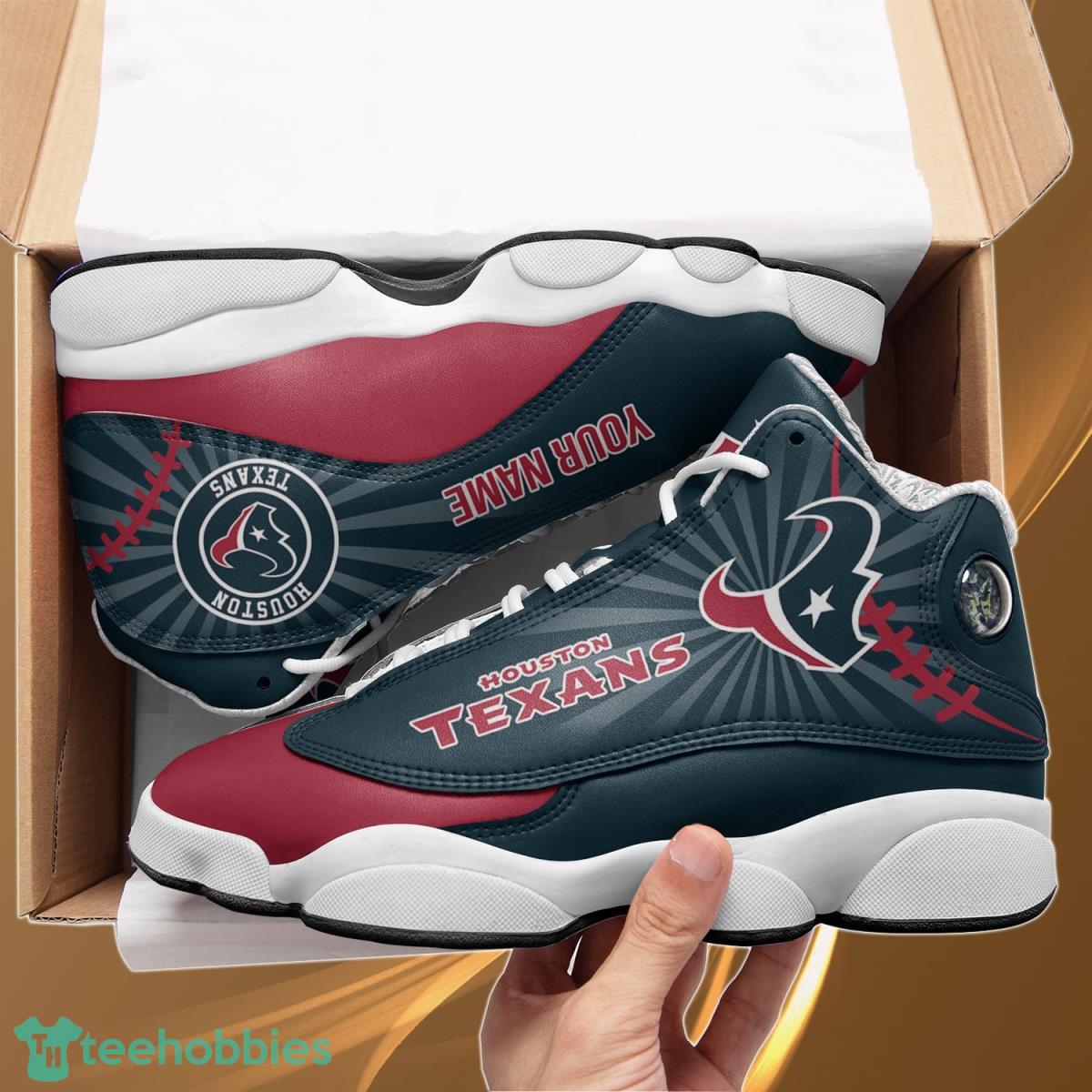 Houston Texans Personalzied Name Air Jordan 13 Shoes Best Gift Fans Product Photo 2