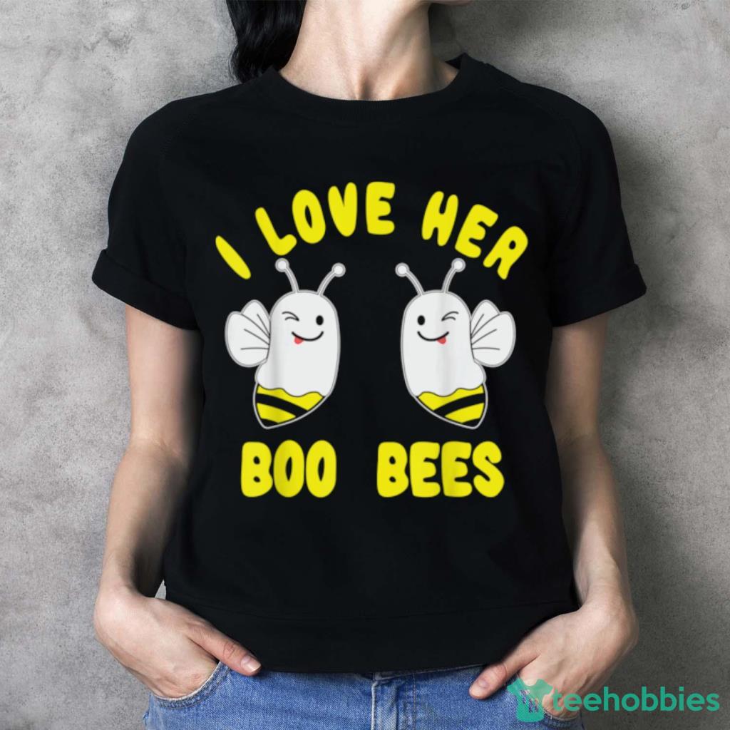 I Love Her Boo Bees Halloween Funny T Shirt