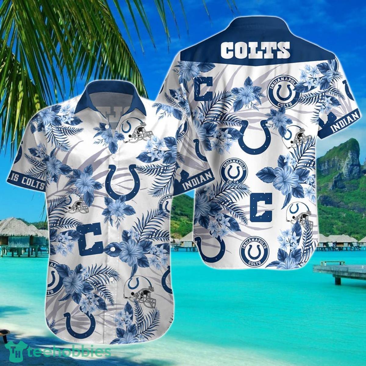 Indianapolis Colts-NFL Floral Hawaii Shirt Best Gift For Men And Women Fans Product Photo 1