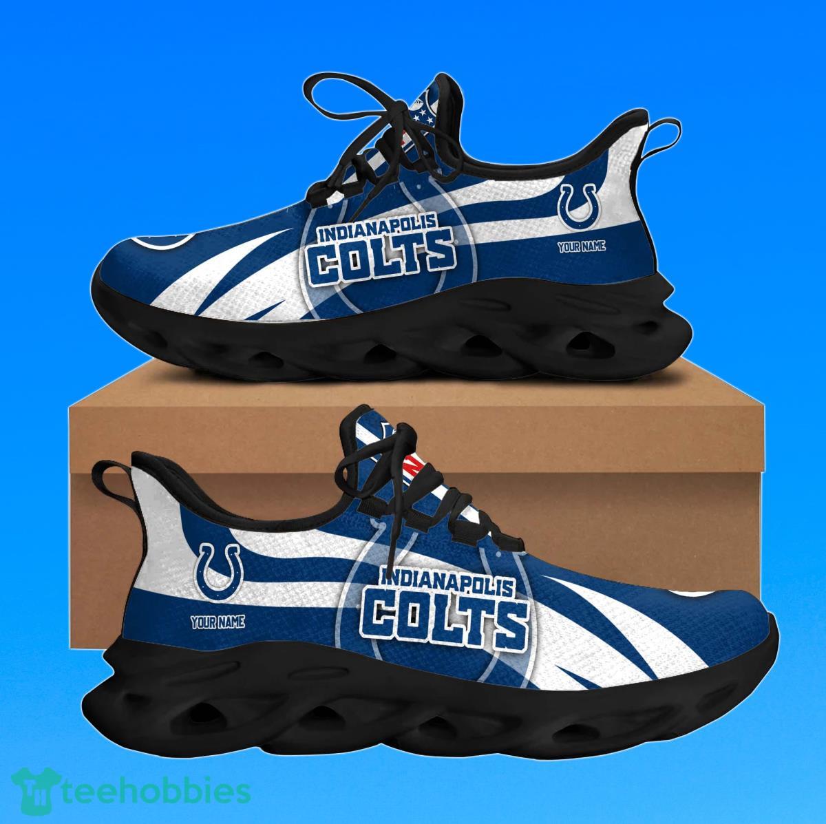 Indianapolis Colts – Personalized Max Soul Shoes Best Gift For Men And Women Fans Product Photo 1