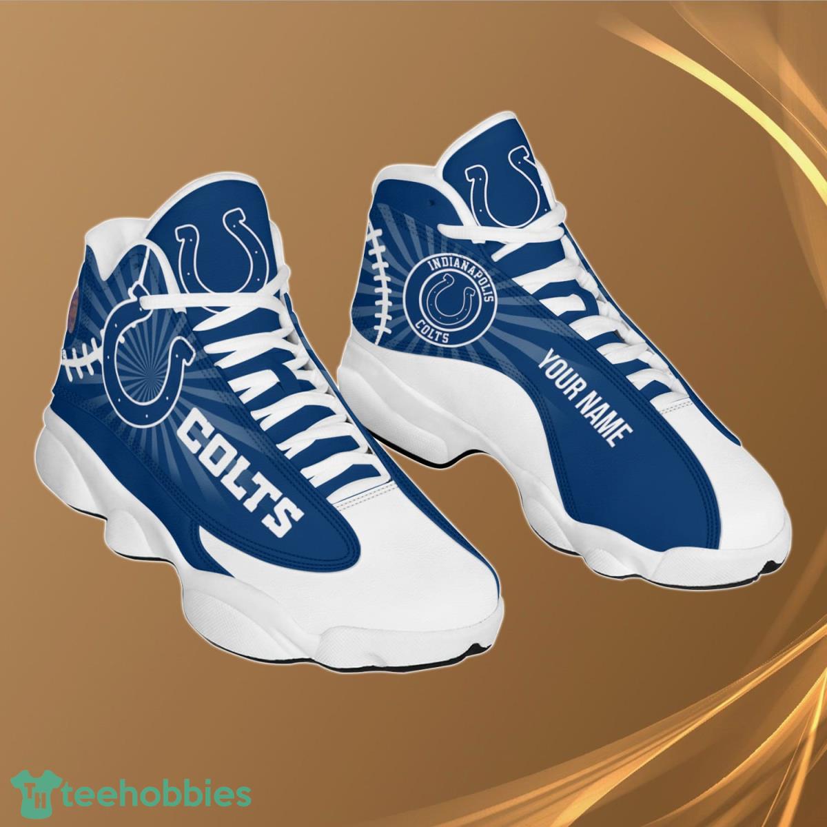 Indianapolis Colts Personalzied Name Air Jordan 13 Shoes Best Gift Fans Product Photo 1