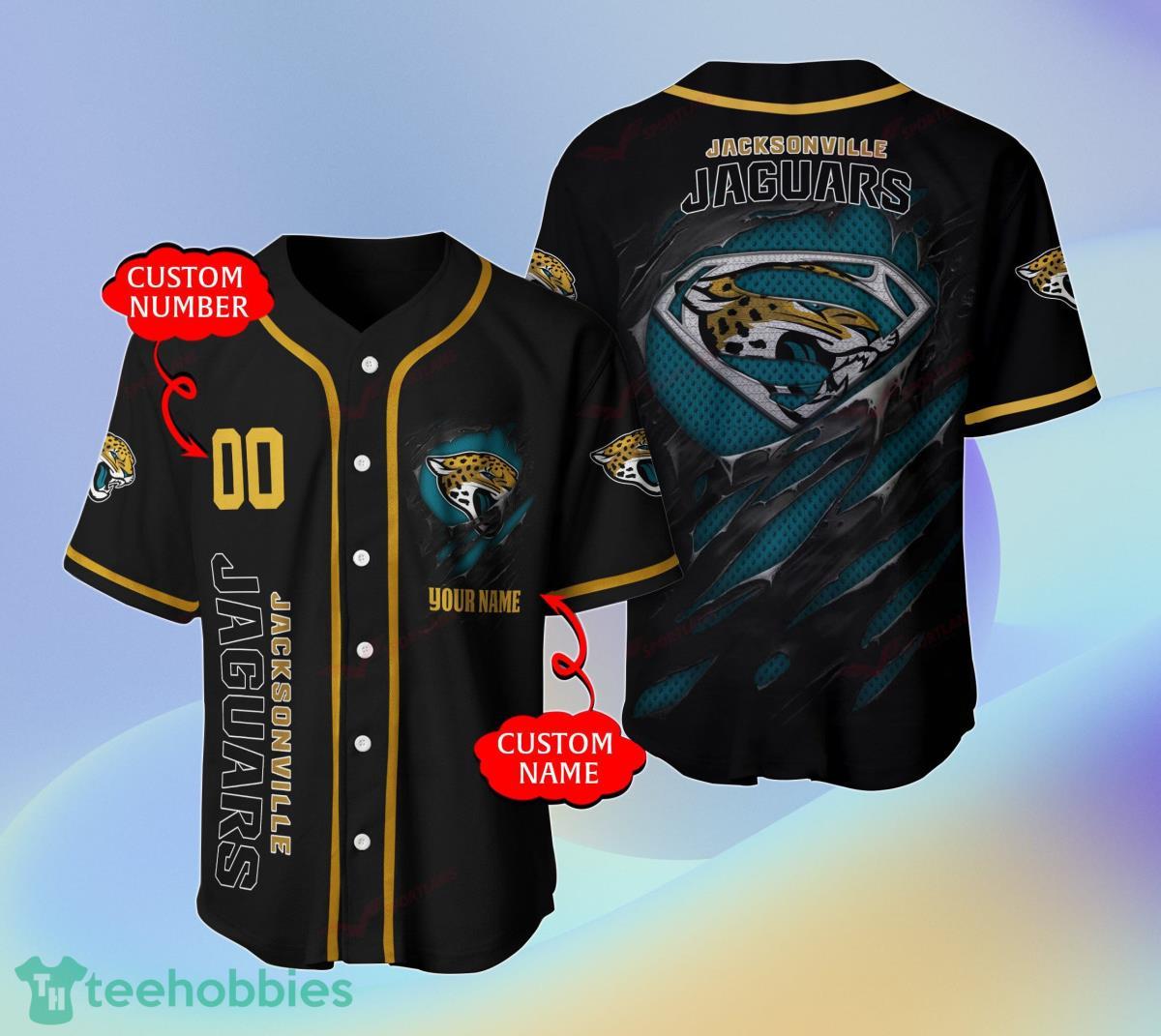 Jacksonville Jaguars Custom name Baseball Shirt Best Gift For Men And Women