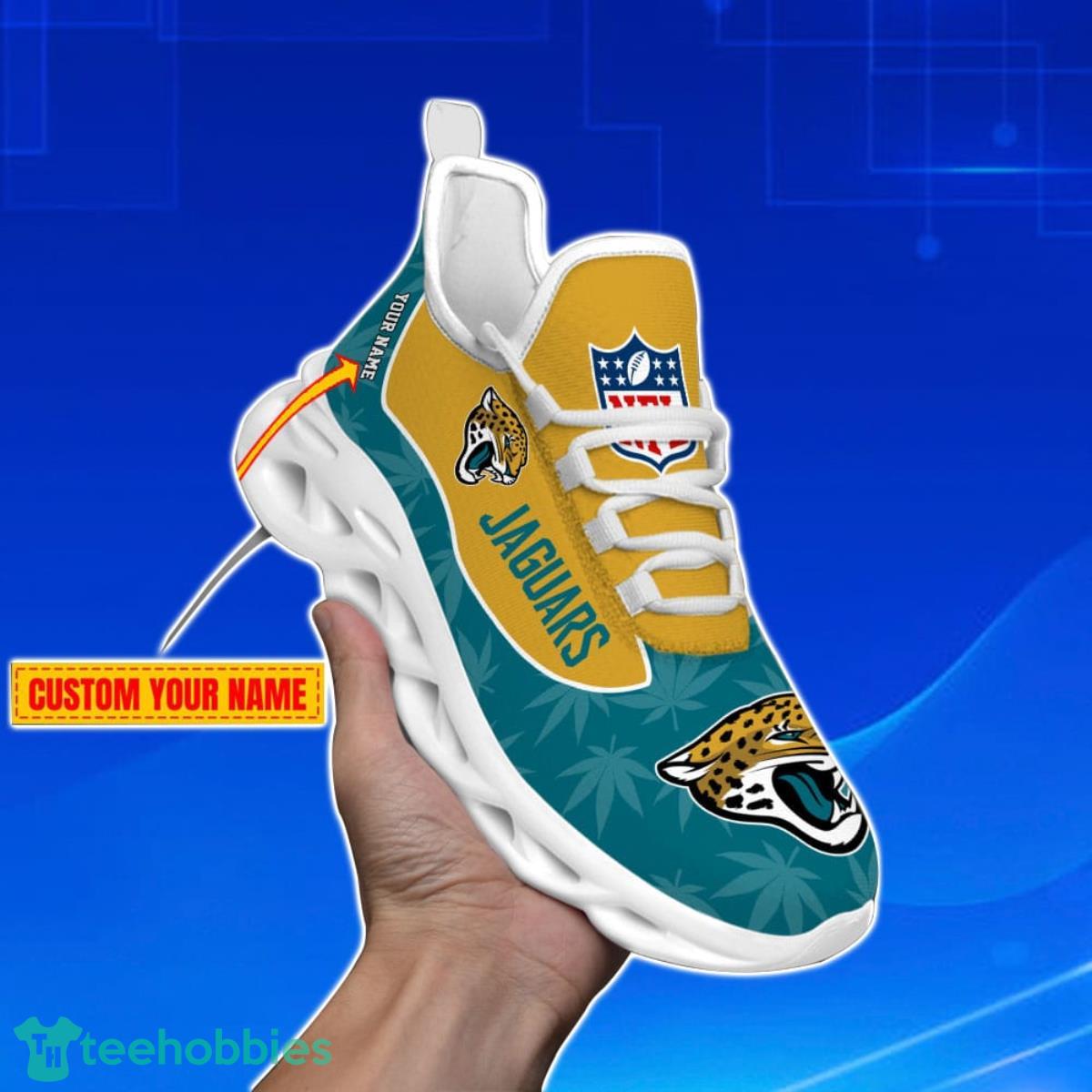 Jacksonville Jaguars-Personalized Weed Limited Edition Max Soul Shoes Best Gift For Men And Women Product Photo 2