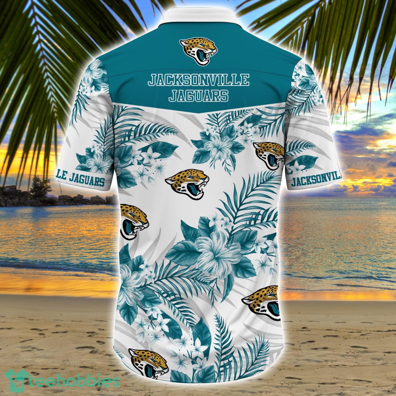 Palm Tree Jacksonville Jaguars Summer Sunset Short-Sleeve Hawaiian Shirt