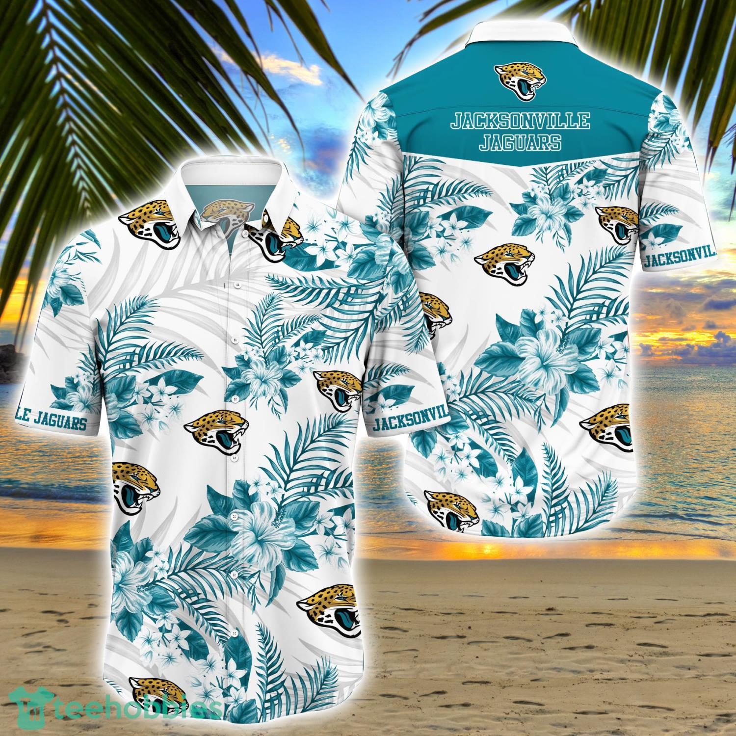 Jacksonville Jaguars Hawaii Shirts Summer Short Sleeve Shirts Aloha Beach  Shirts