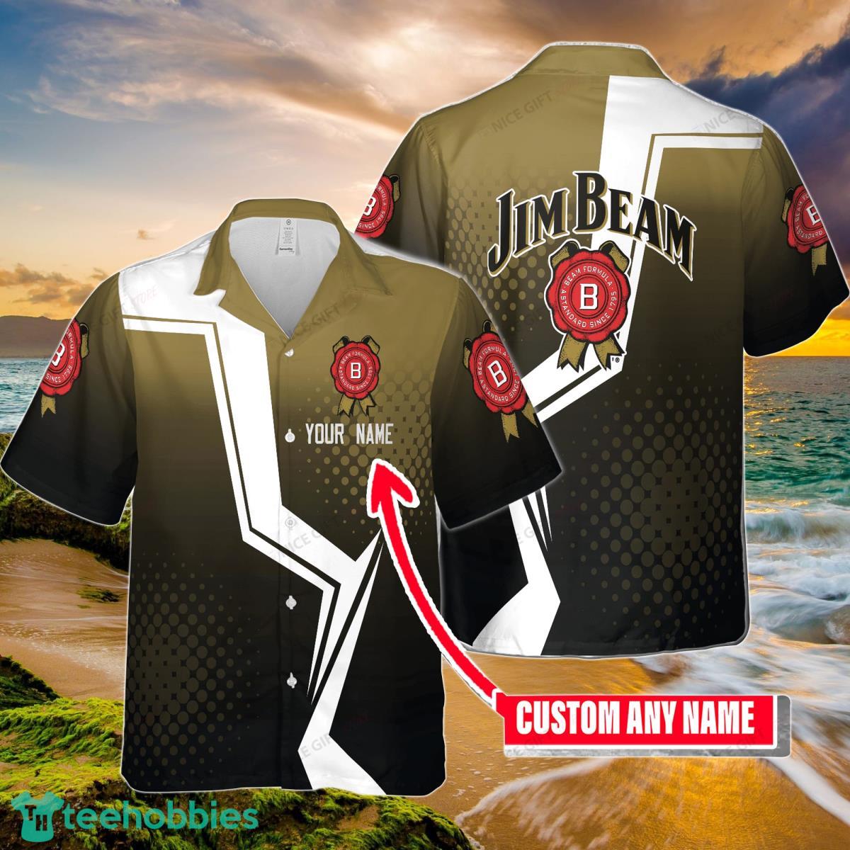 Jim Beam Custom Name Hawaiian Shirt Style Gift For Men And Women Fans Product Photo 1