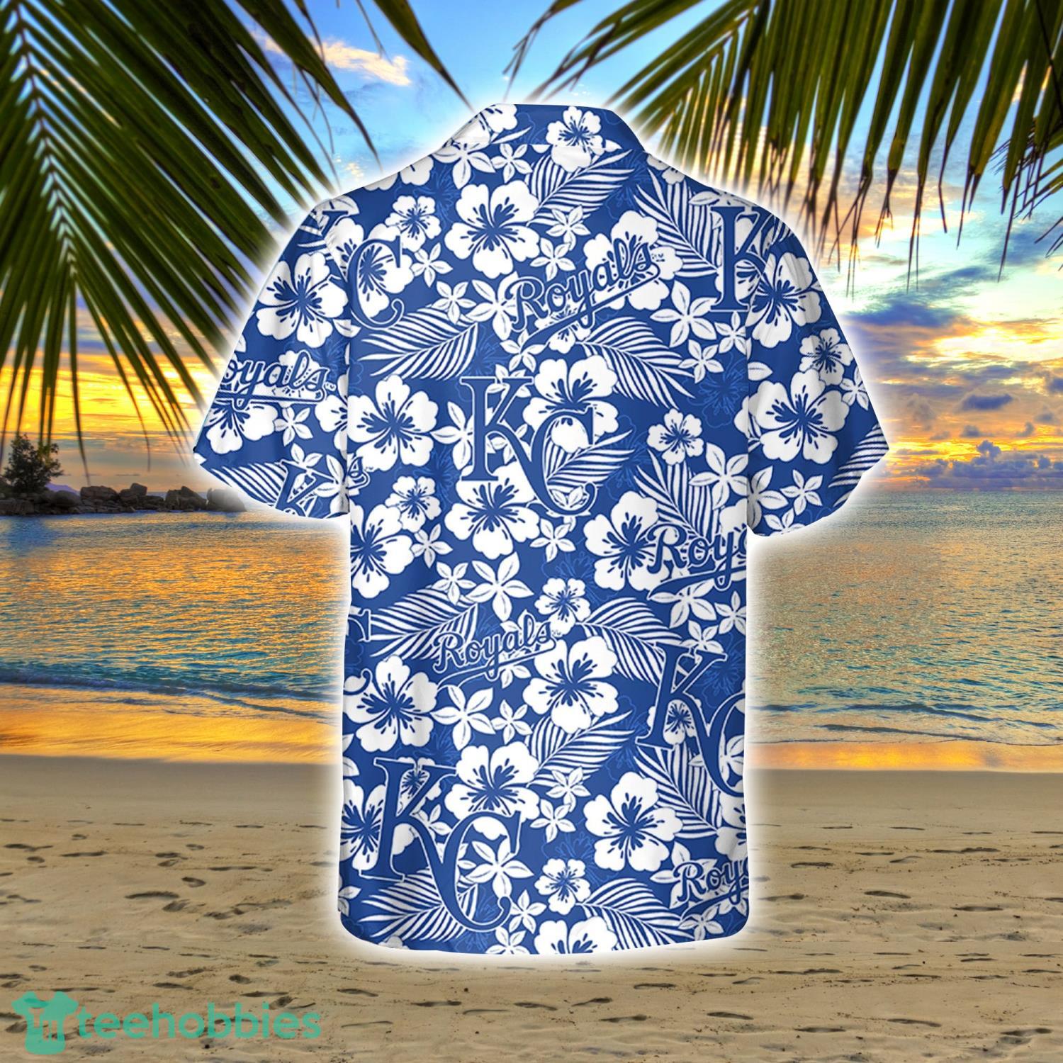 Kansas City Royal Hibiscus Flower Pattern Hawaiian Shirt And Shorts Gift For Summer Product Photo 3 Kansas City Royal Hibiscus Flower Pattern Hawaiian Shirt And Shorts Gift For Summer Product Photo 3