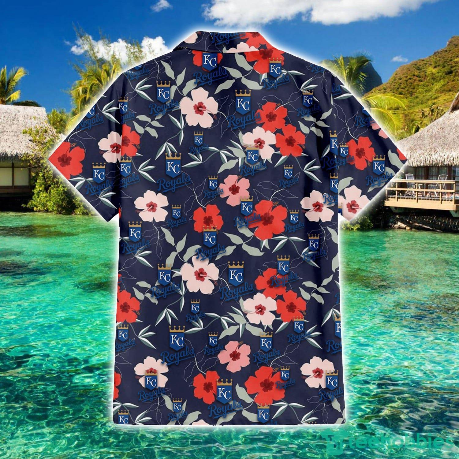 Kansas City Royals 3D Hawaiian Shirts flower summer gift for fans