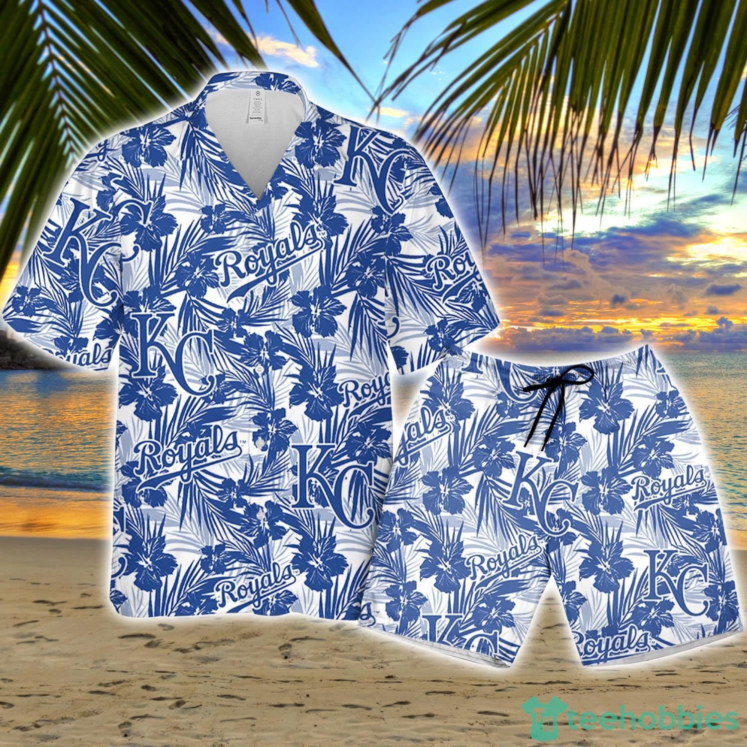 Kansas City Royals Tropical Flower Aloha Hawaiian Shirt And