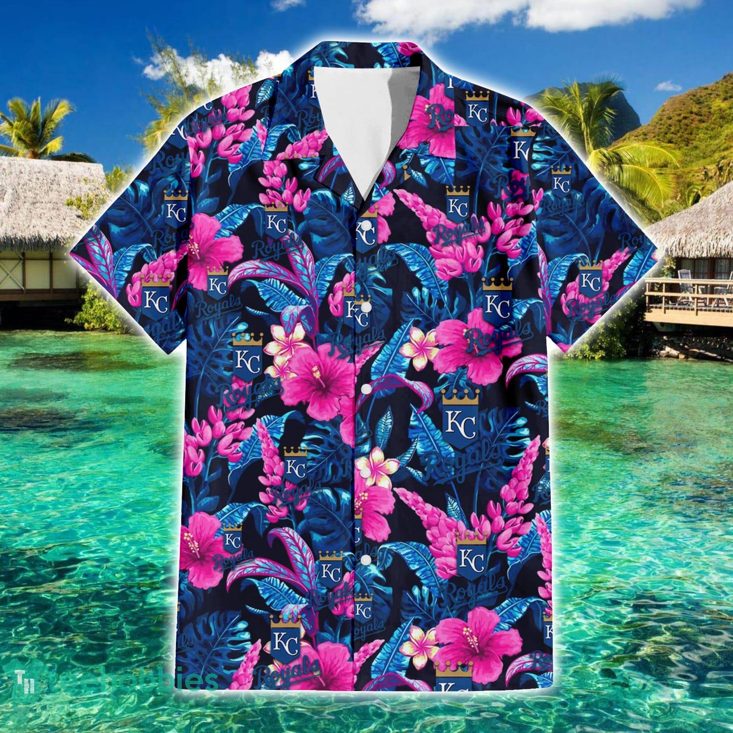 Kansas City Royals Big Orange Hibiscus 3D Hawaiian Shirt Summer Gift -  Banantees