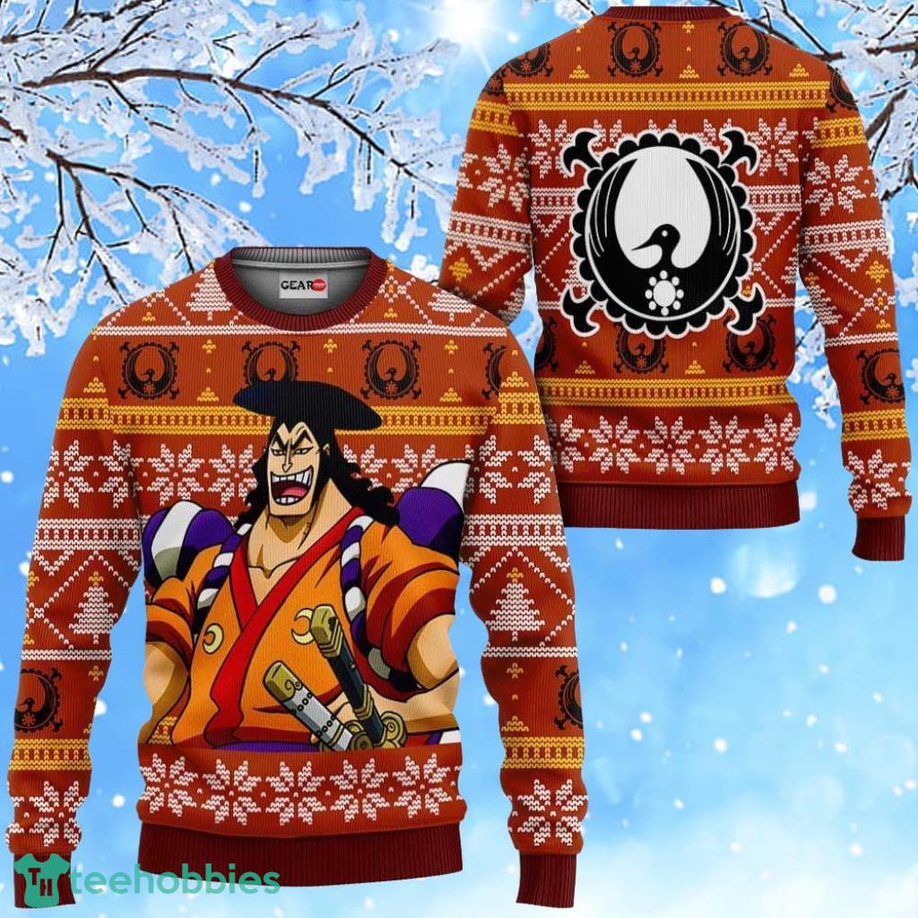 Kozuki Oden Ugly Christmas Sweater Custom One Piece Anime Xmas Product Photo 1 Kozuki Oden Ugly Christmas Sweater Custom One Piece Anime Xmas Product Photo 1