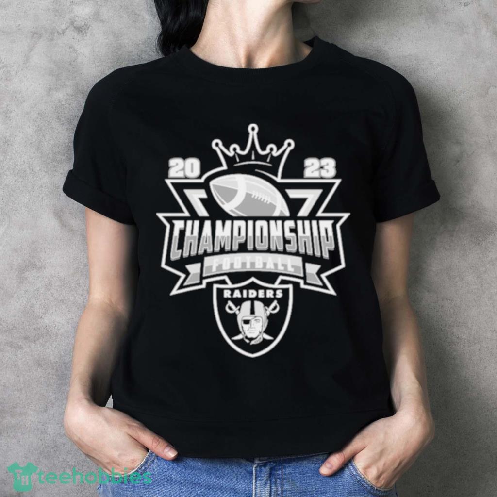 Las Vegas Raiders Football Nfl 2023 Championship Crown Logo Shirt