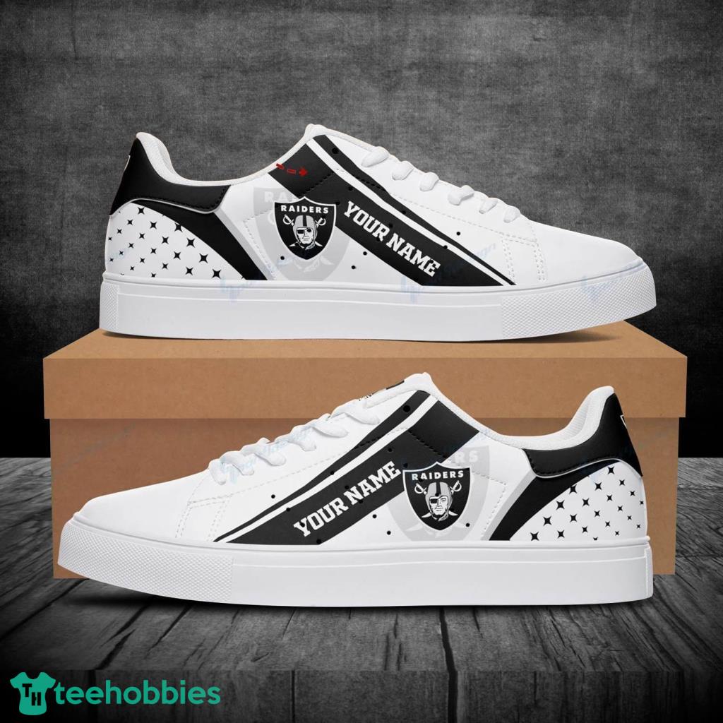 NFL Las Vegas Raiders White Black Stan Smith Shoes