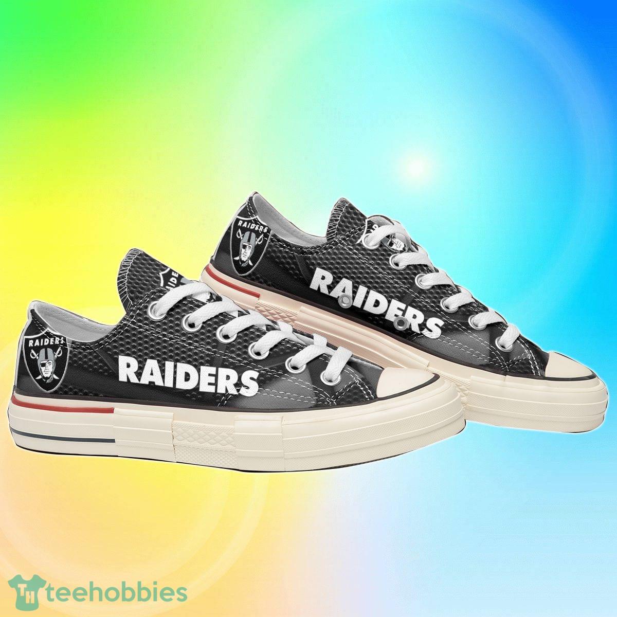 Las Vegas Raiders New Low Top Shoes Canvas Shoes 25 Product Photo 2