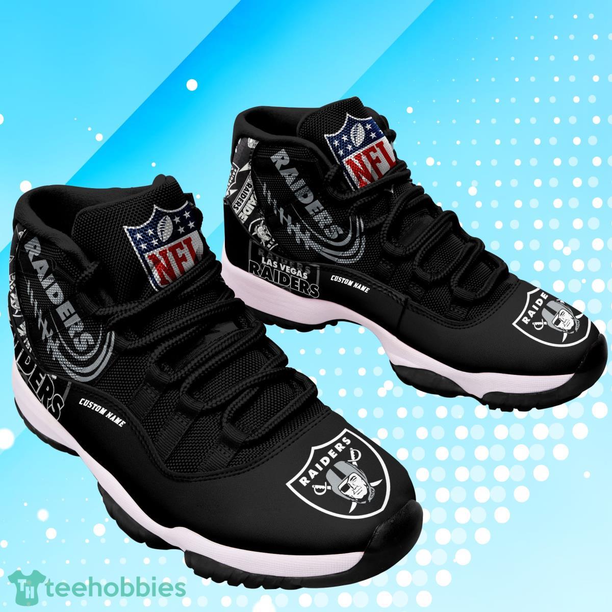 Las Vegas Raiders Big Logo NFL Personalized Name Air Jordan 11 Sneaker Best  Gift For Fans