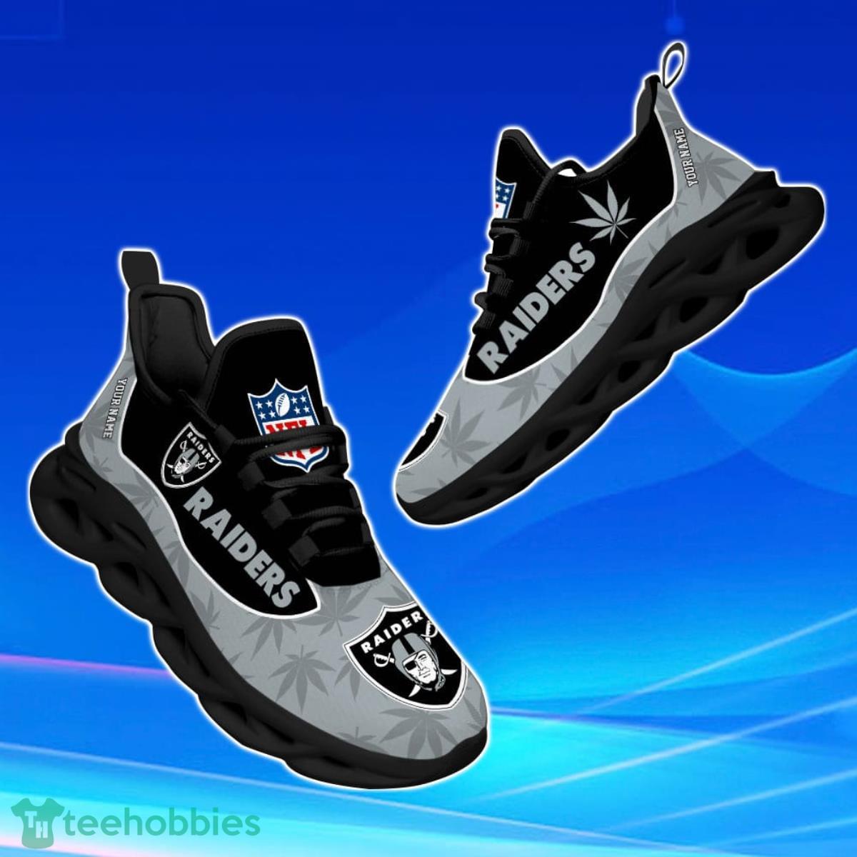 Las Vegas Raiders Best Gift For NFL Fans Max Soul Shoes Custom Name For Men  And Women Running Sneakers - Freedomdesign