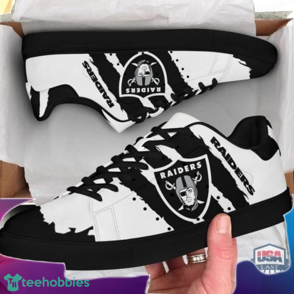Las Vegas Raiders Stan Smith Sneakers Best Gift For Fans Product Photo 2