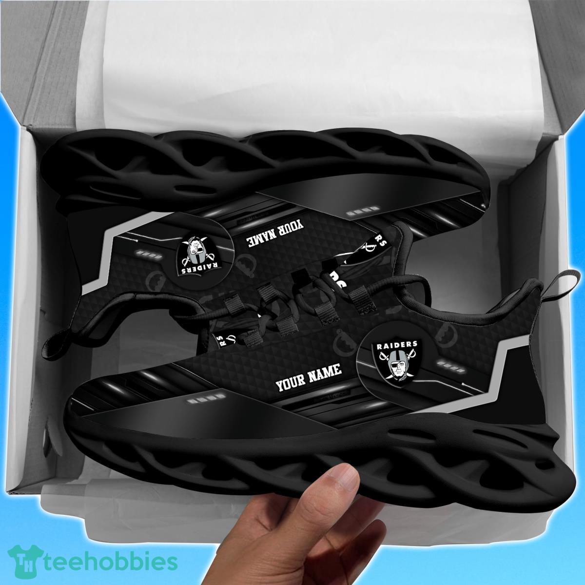 Las Vegas RaidersPersonalized NFL Sport Black Max Soul Shoes Best Gift For Men And Women Fans Product Photo 2