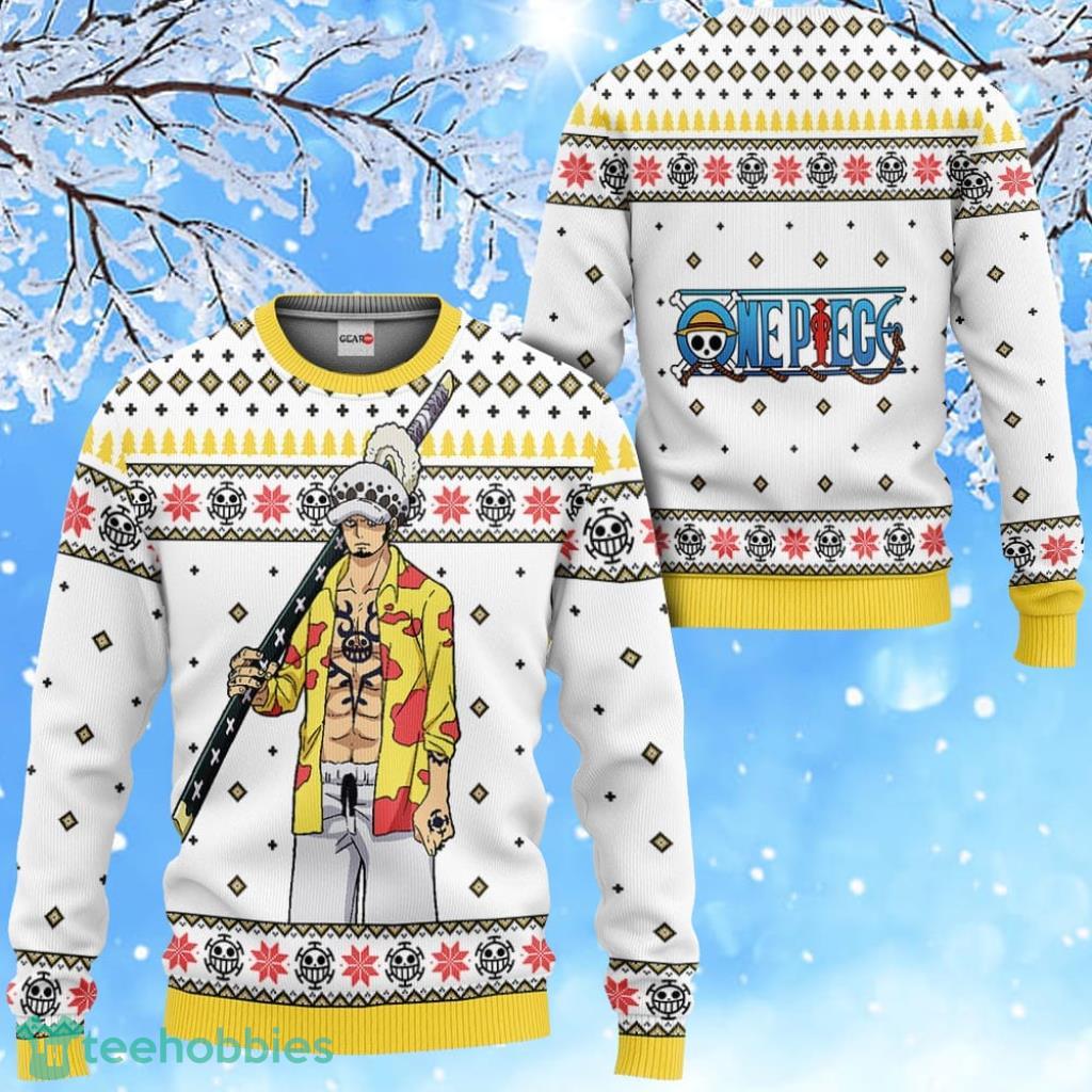 Law Anime Ugly Christmas Sweater 3D One Piece Gift For Men And Women