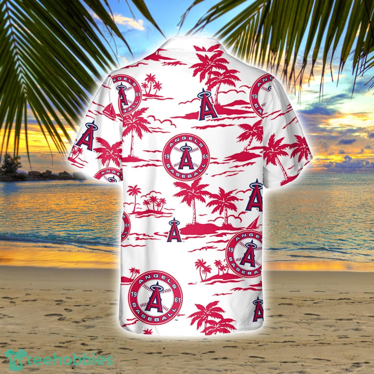 Los Angeles Angels MLB Coconut Hawaiian Shirt Shorts - Beuteeshop