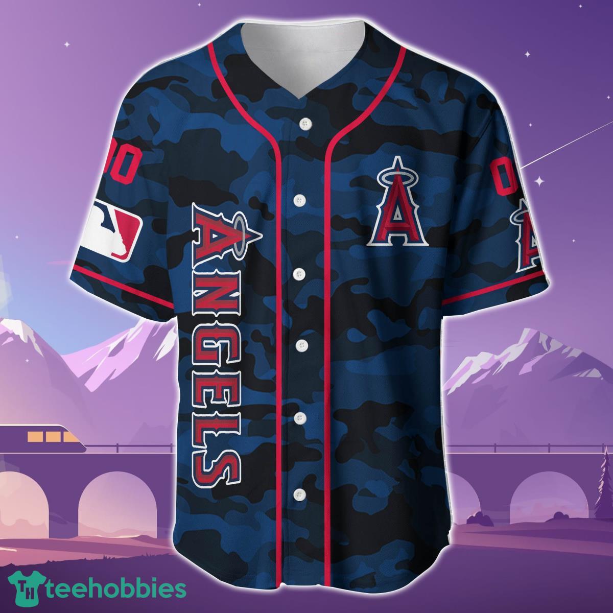 Los Angeles Angels Custom Name & Number Baseball Jersey Best Gift For Men And Women Product Photo 2