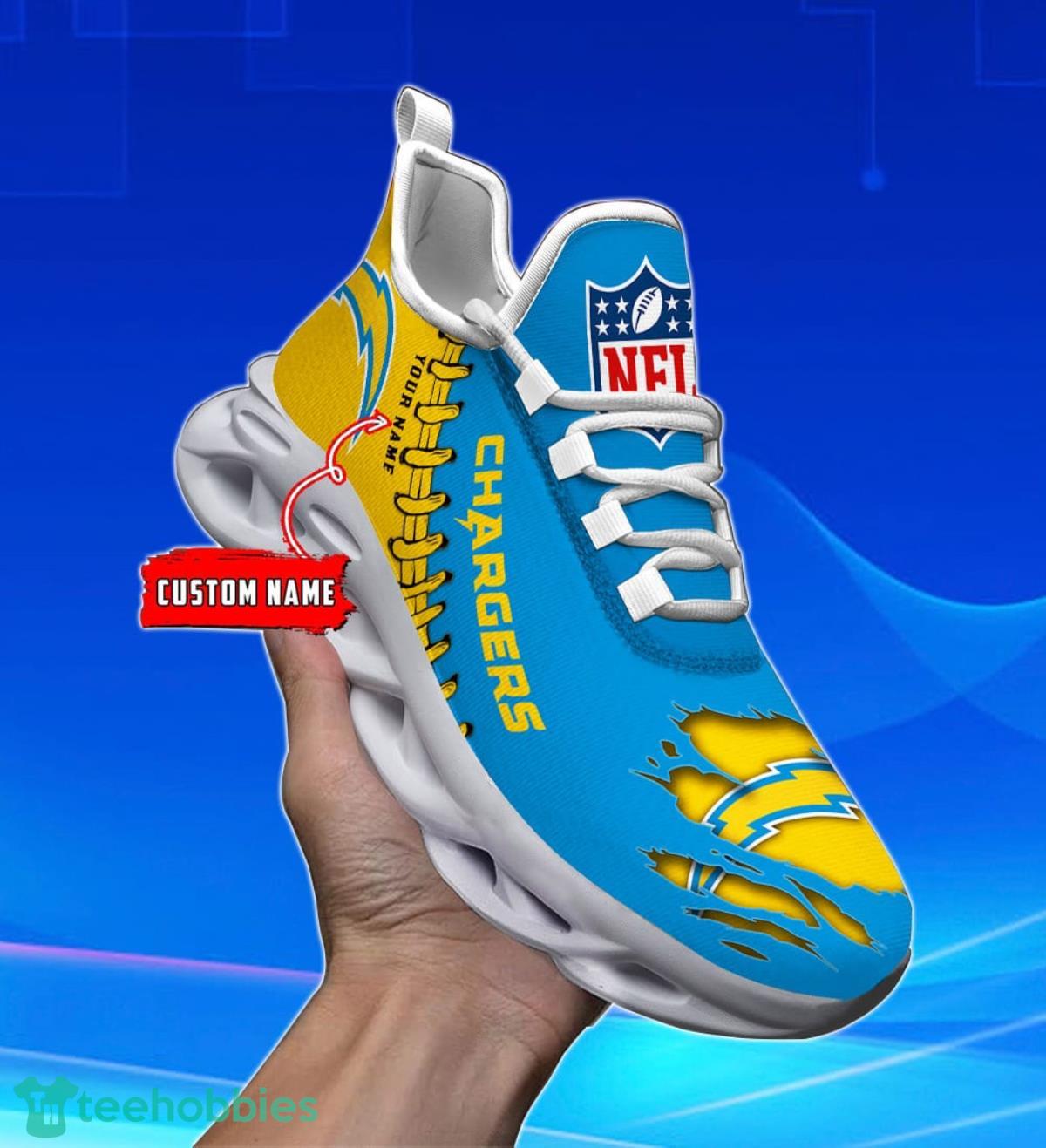Los Angeles Chargers Personalized NFL Max Soul Shoes Style Gift Fans Product Photo 1