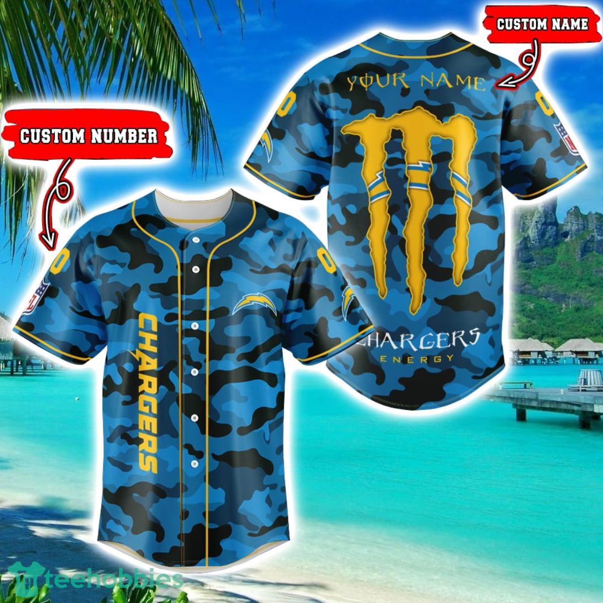 Los Angeles ChargersCustom NFL Baseball Jersey Shirt Best Gift For Men And Women Fans Product Photo 1
