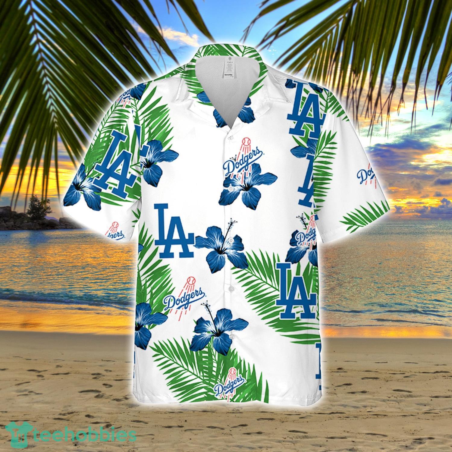 Los Angeles Dodgers Flower T-Shirt For Women - Personalized Gifts