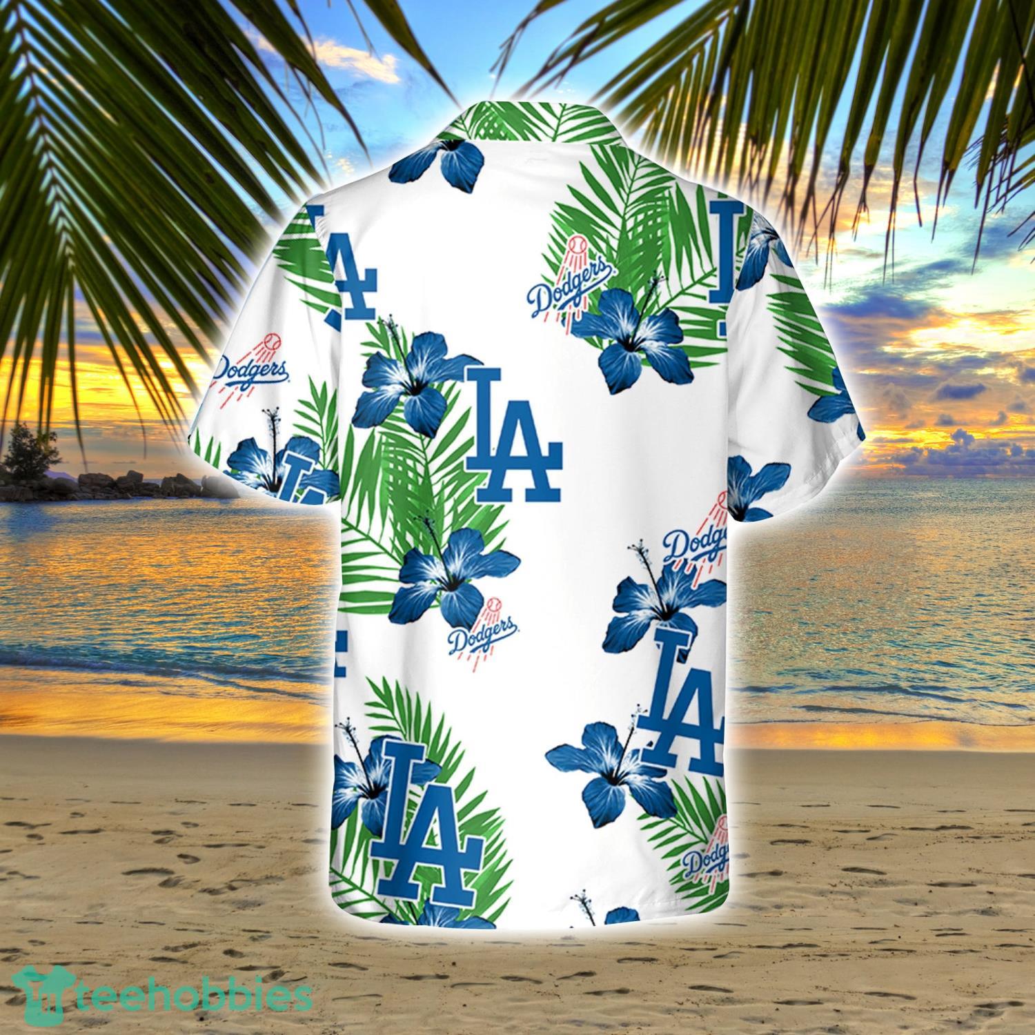 Los Angeles Dodgers Baseball Floral Big Flower Pattern Hawaiian Shirt And  Shorts Summer Vacation Gift