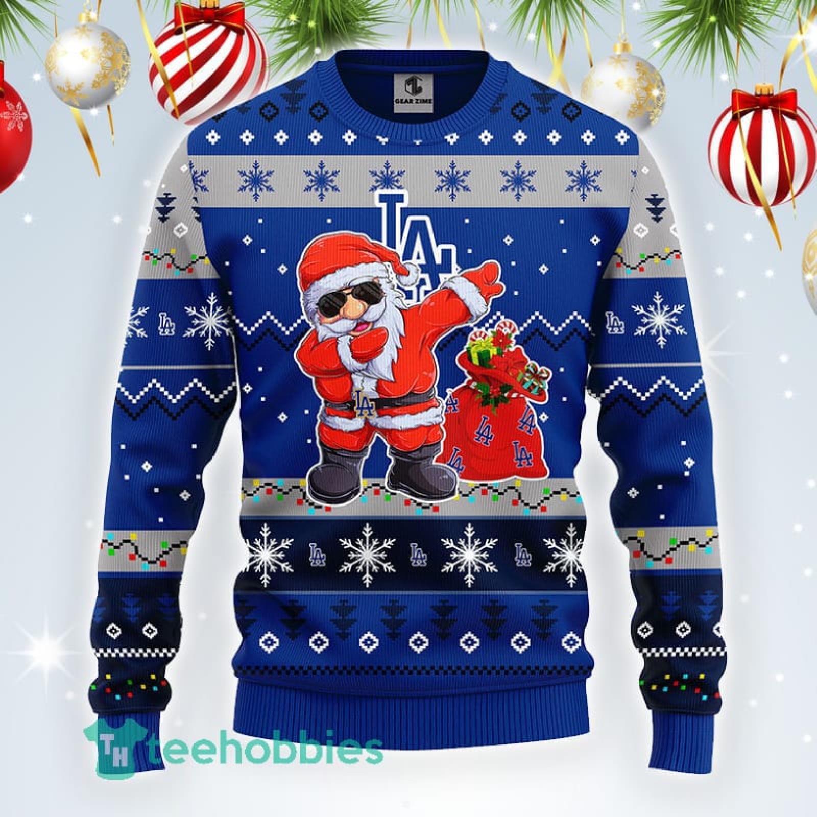 Los Angeles Dodgers MLB Team Dabbing Santa Claus Funny Ugly Christmas  Sweater Sport Fans Men And Women Christmas Gift