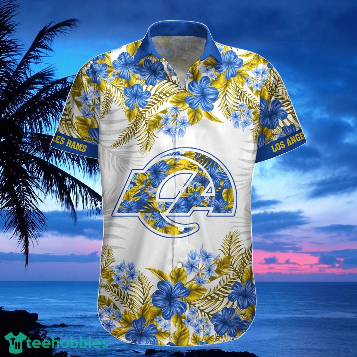 Los Angeles Rams Hawaiian Shirt, Shorts, Combo Hawaiian Shirt And Shorts Best Gift For Men And Women Fans Product Photo 2