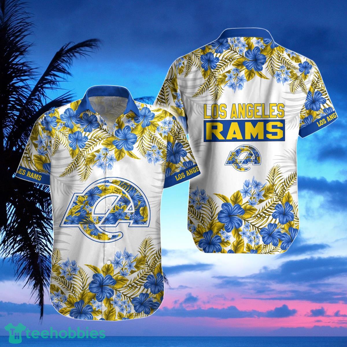 Los Angeles Rams Hawaiian Shirt, Shorts, Combo Hawaiian Shirt And Shorts Best Gift For Men And Women Fans Product Photo 1