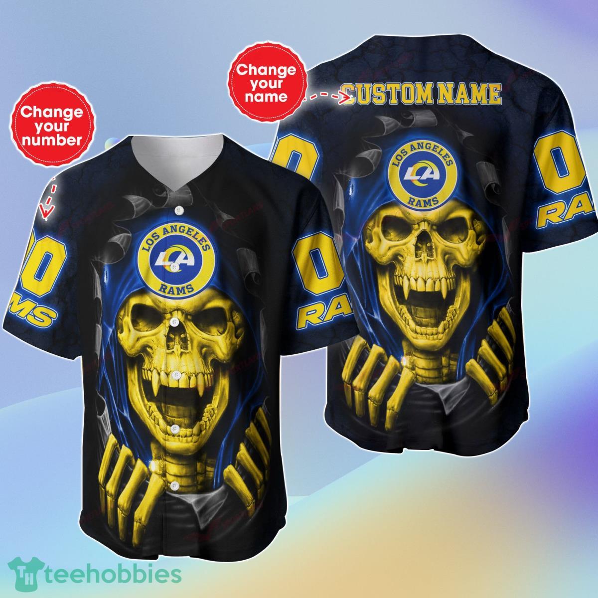 Custom Name Los Angeles Rams Baseball Jersey Shirt Impressive Gift