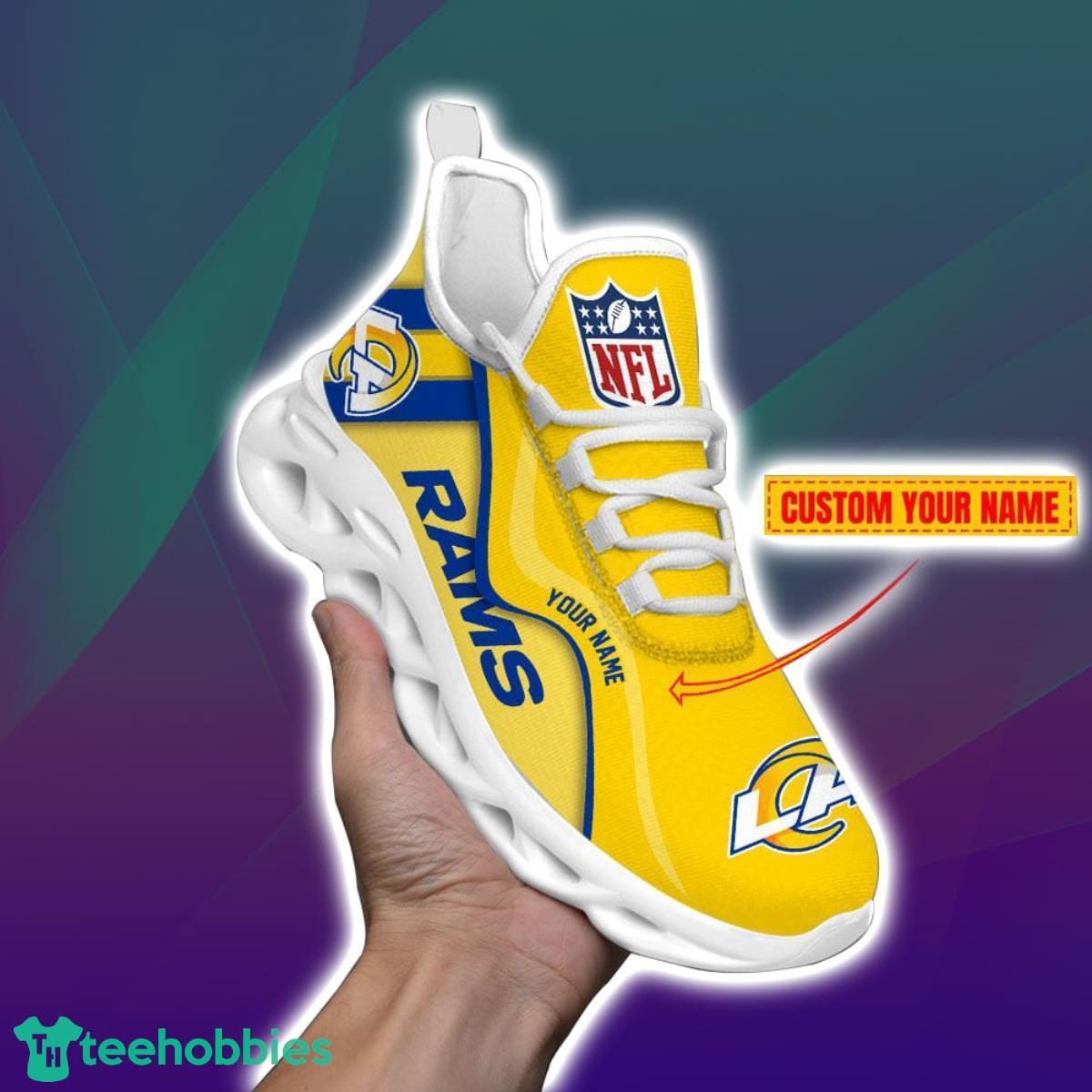 Los Angeles Rams Custom Name NFL Max Soul Shoes Gift For Fans