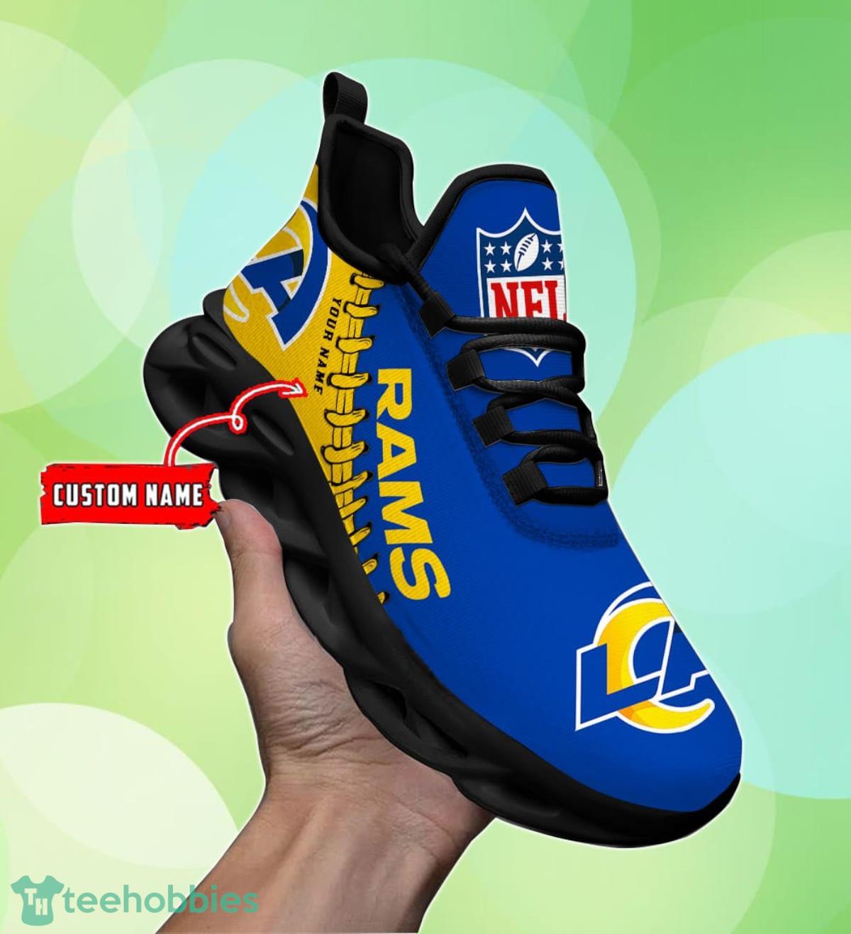Los Angeles Rams-Personalized Max Soul Shoes Impressive Gift For Men And Women Fans Product Photo 2