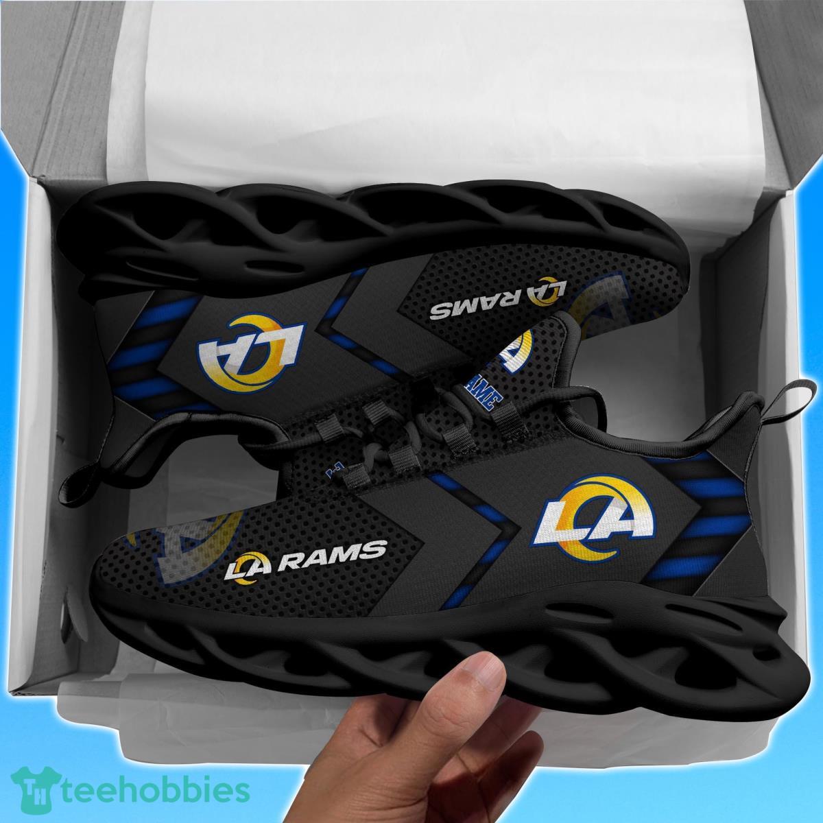 Los Angeles Rams Personalized Name Clunky Sneakers Special Gifts For Fans Product Photo 2