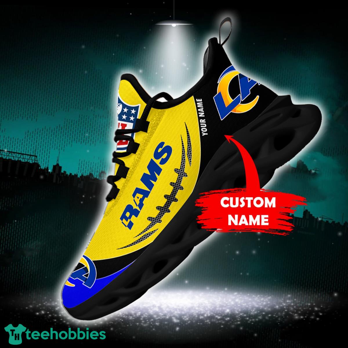 Los Angeles Rams NFL Custom Name Unique Max Soul Shoes Gift For