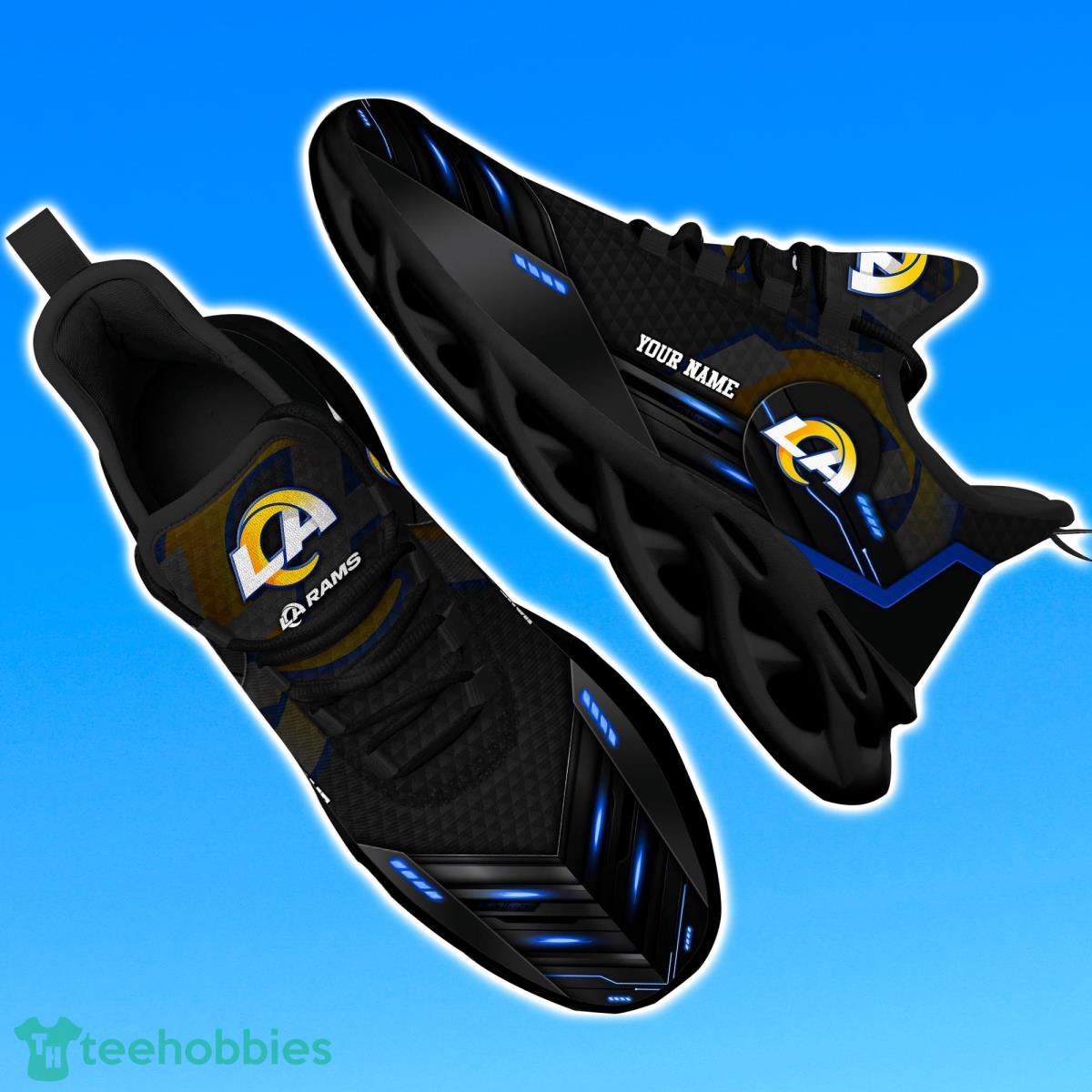 Los Angeles RamsPersonalized NFL Sport Black Max Soul Shoes Best Gift For Men And Women Fans Product Photo 1