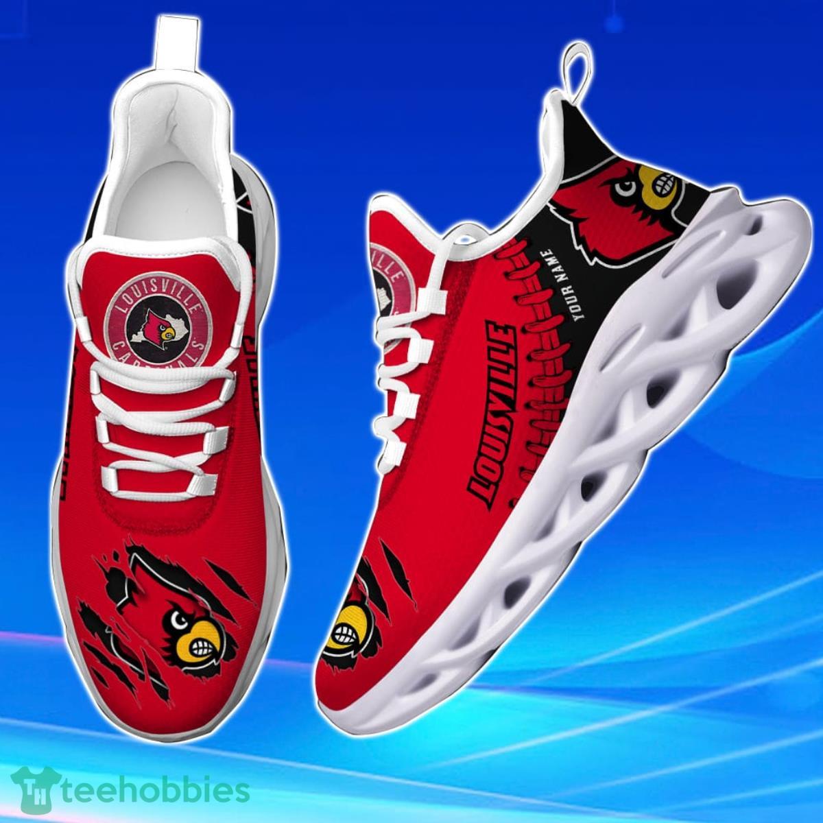 Louisville Cardinals Personalized Max Soul Shoes Unique Gift For Men And Women Fans Product Photo 2