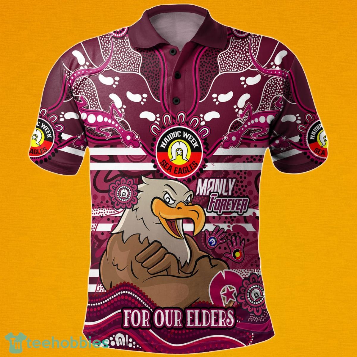 Manly Warringah Sea Eagles NRL Australia Naidoc Week Polo Shirt Best Gift For Fans Product Photo 1