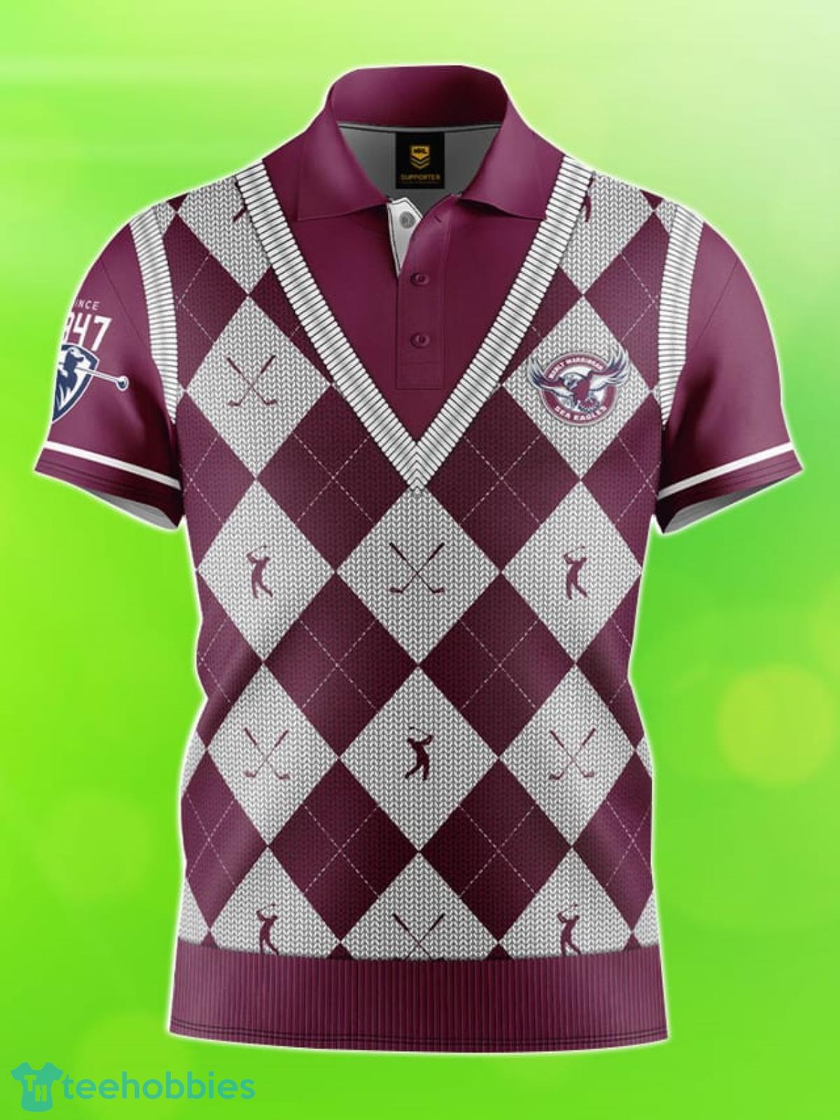 Manly Warringah Sea Eagles NRL Fairway Golf Polo Shirt Best Gift Men And Women For Fans Product Photo 1