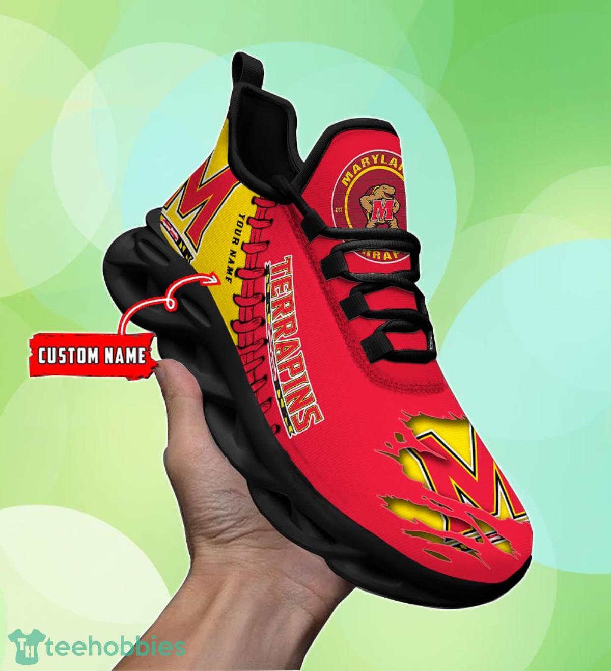 Maryland Terrapins Personalized Max Soul Shoes Unique Gift For Men And Women Fans Product Photo 1