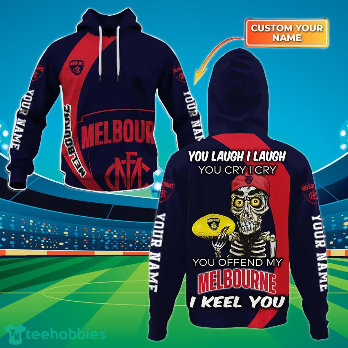 Melbourne Demons Custom Name AFL You Laugh I Laugh For Sports Fan 3D Shirt Product Photo 1
