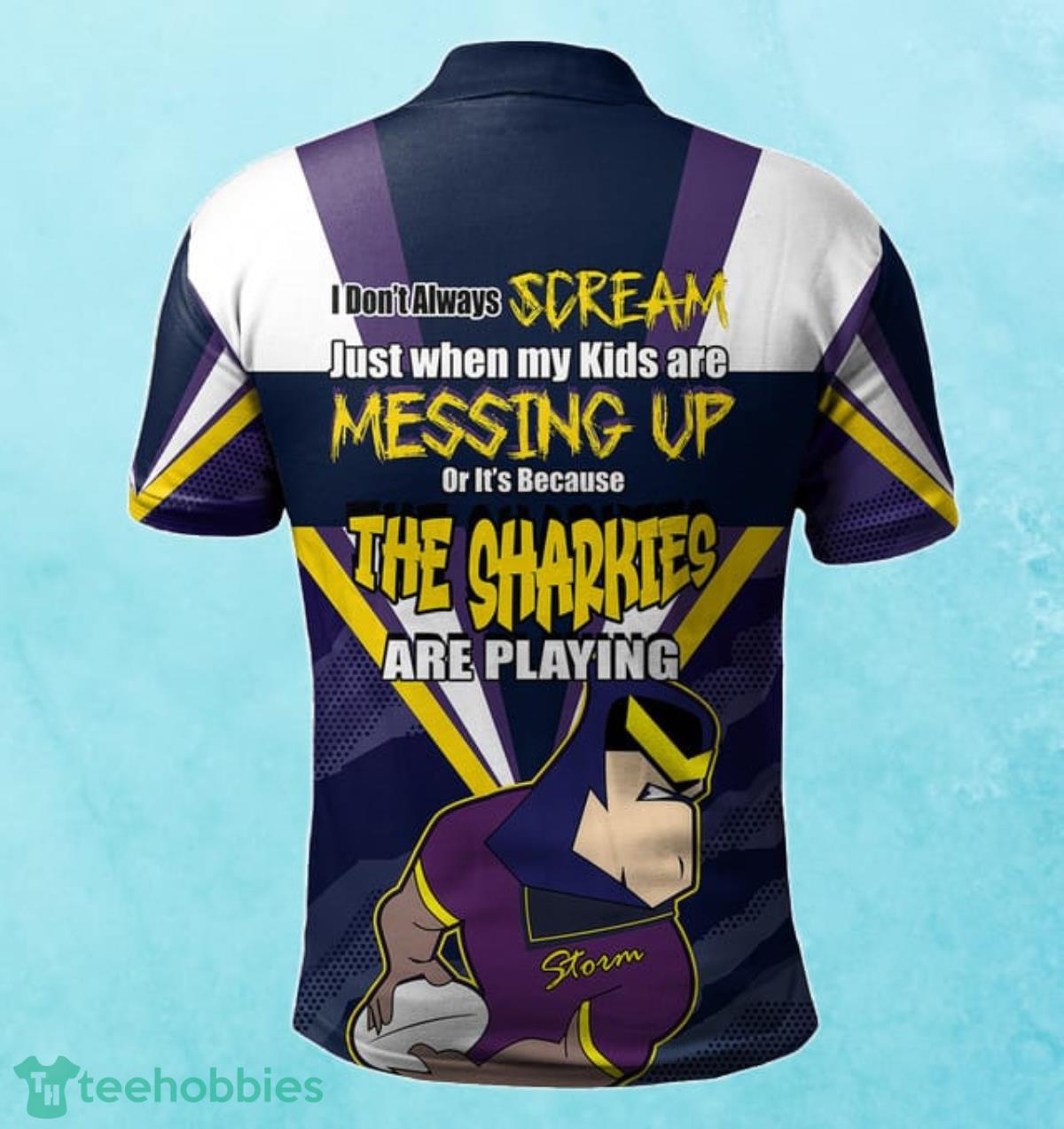 Melbourne Storm Custom Name Father’s Day NRL Custom Polo Shirt Best Gift For Fans Product Photo 2